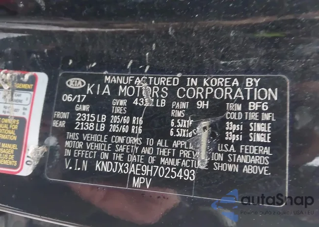 KNDJX3AE9H7025493: 44105244