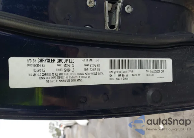 2C3CDXBG0CH162915: 44105254