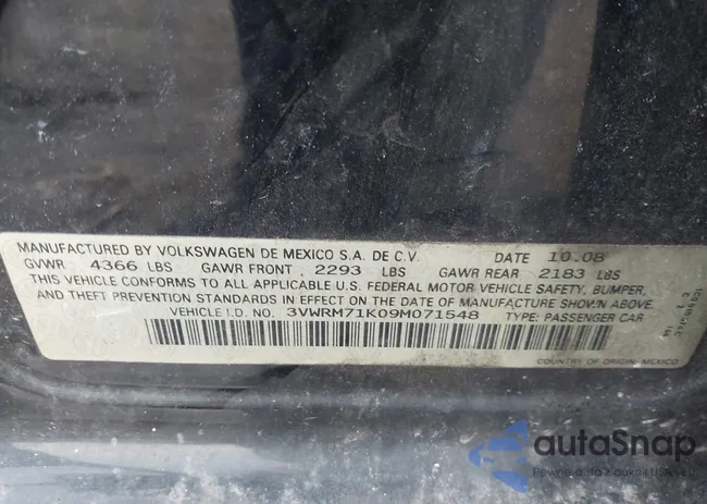 3VWRM71K09M071548: 44105301