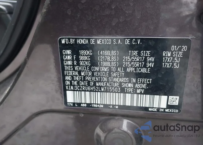 3CZRU6H52LM715503: 44105333