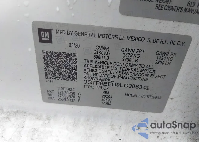 3GTP8BED0LG306341: 44105461