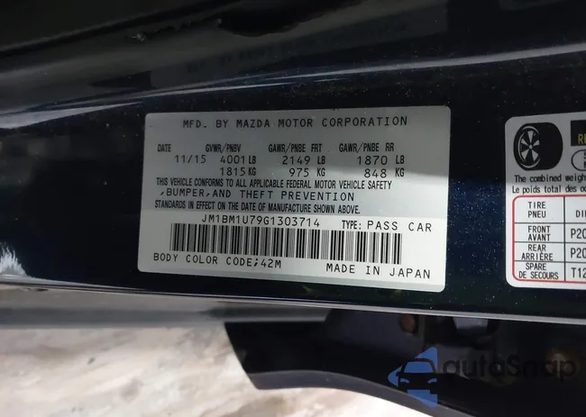 JM1BM1U79G1303714: 44105487