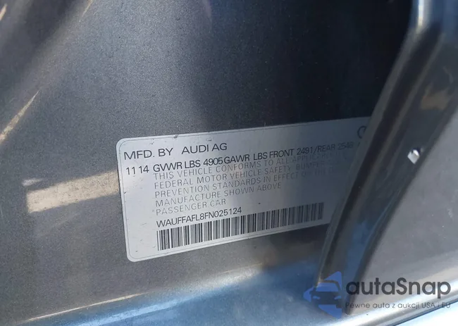 WAUFFAFL8FN025124: 44106559