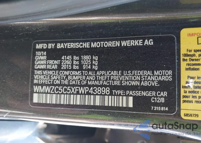 WMWZC5C5XFWP43898: 44106573