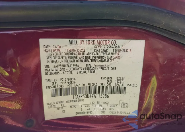 1FAFP53U47A115986: 44106775