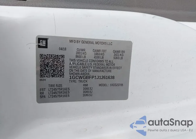 1GCWGBFP1J1261638: 44106835