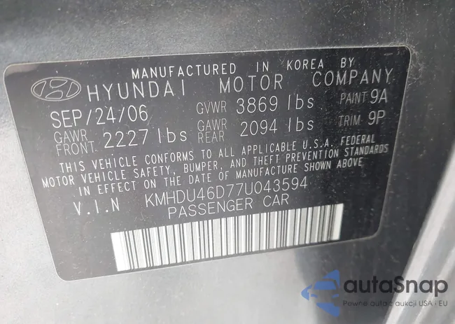 KMHDU46D77U043594: 44106957