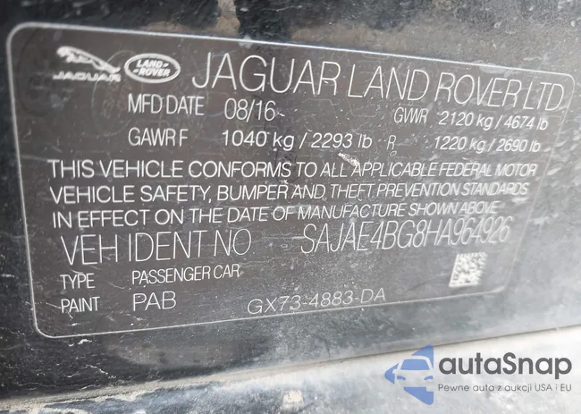 SAJAE4BG8HA964926: 44106969