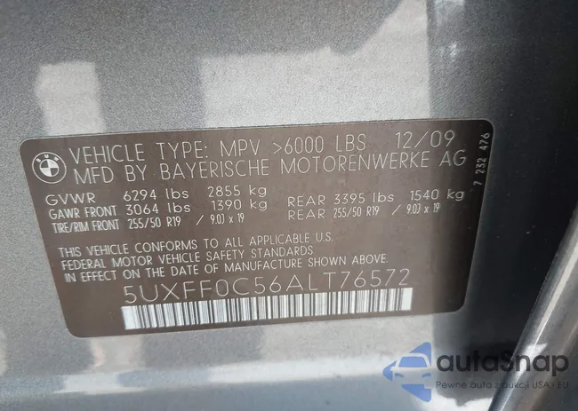 5UXFF0C56ALT76572: 44107007