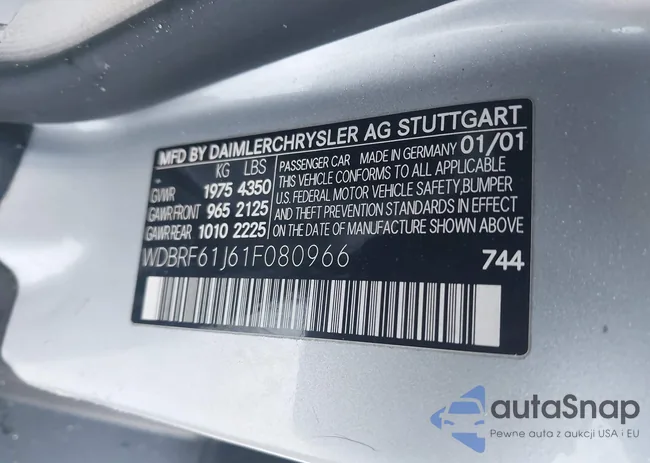 WDBRF61J61F080966: 44106256