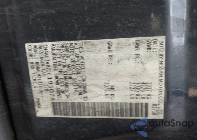 1N4AL3AP2JC195078: 44106287