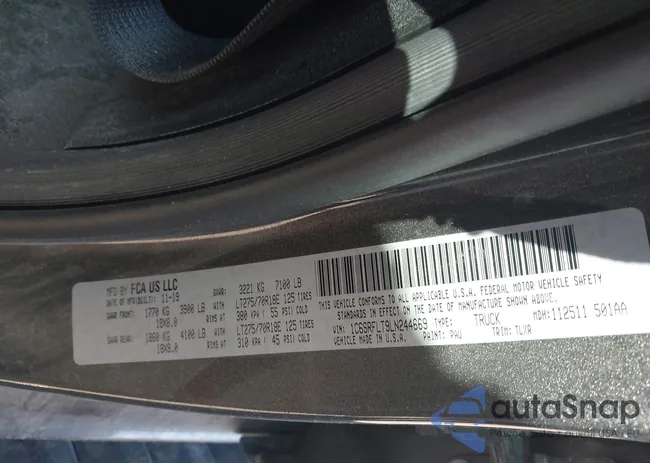 1C6SRFLT9LN244669: 44106491