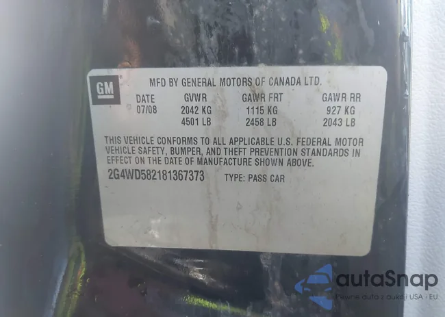 2G4WD582181367373: 44106530