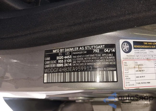 WDDGF4HB3EA959913: 44107609