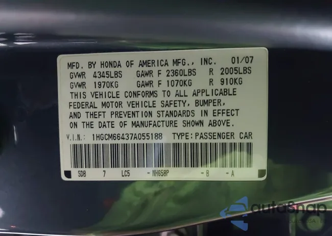 1HGCM66437A055188: 44107759