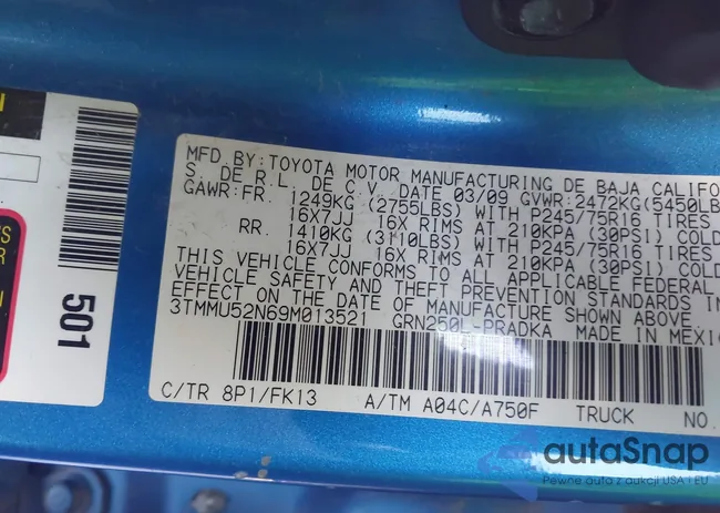 3TMMU52N69M013521: 44107761