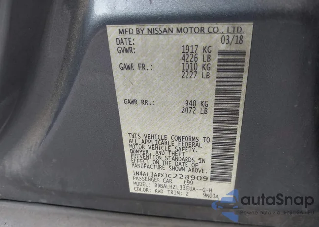 1N4AL3APXJC228909: 44107849