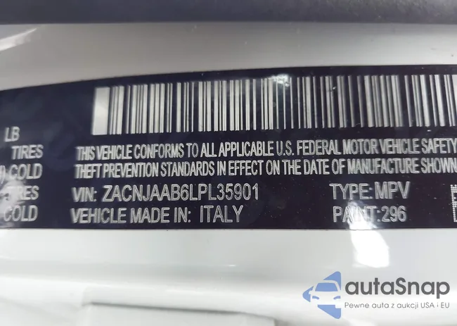 ZACNJAAB6LPL35901: 44107925