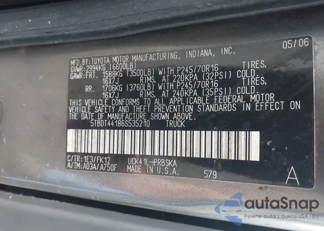 5TBDT44186S535210: 44107946