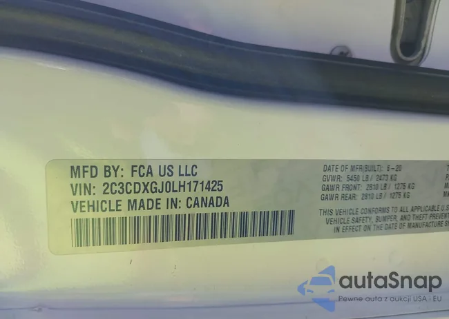 2C3CDXGJ0LH171425: 44107947