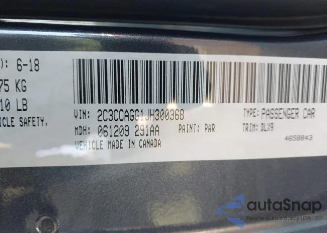 2C3CCAGG1JH300368: 44107180