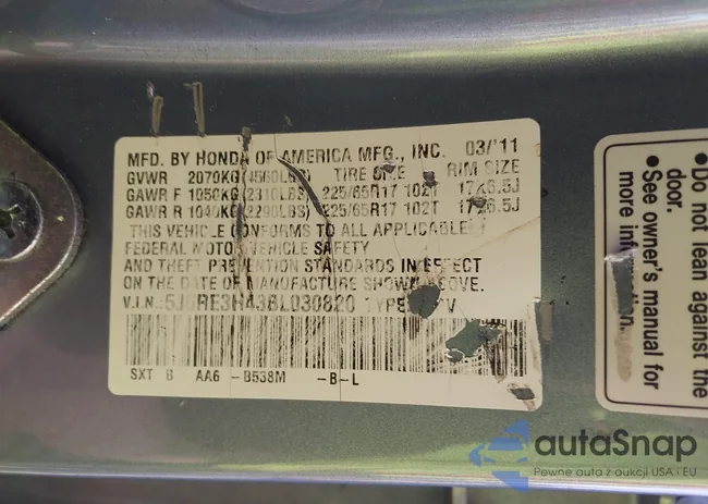 5J6RE3H43BL030820: 44107350