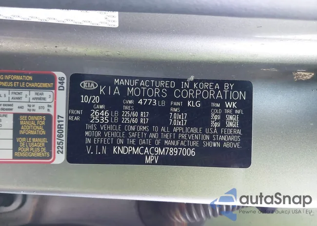 KNDPMCAC9M7897006: 44107443