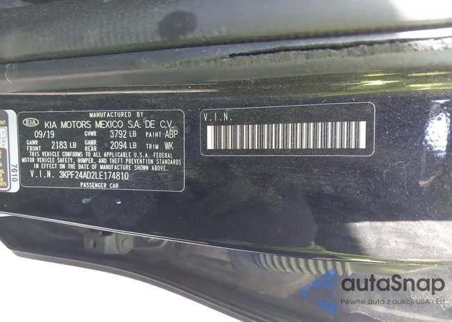 3KPF24AD2LE174810: 44108548