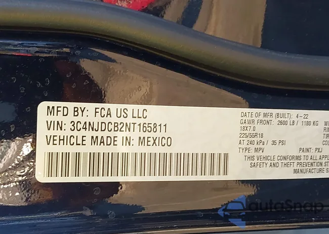 3C4NJDCB2NT165811: 44108604