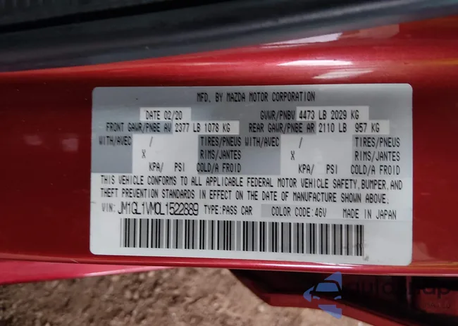 JM1GL1VM0L1522889: 44108639