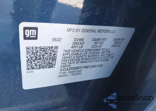 1G1ZD5ST7NF160728: 44108730