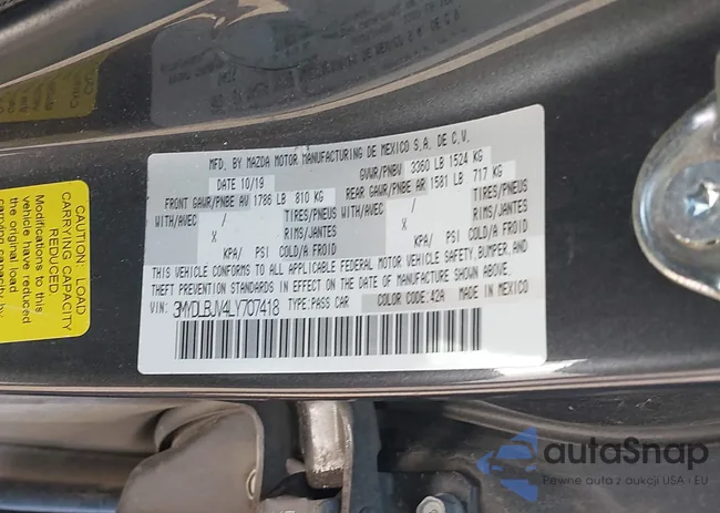 3MYDLBJV4LY707418: 44108748