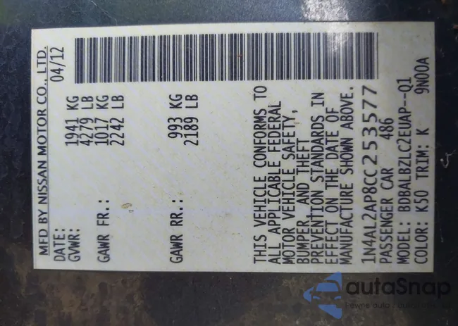 1N4AL2AP8CC253577: 44108790