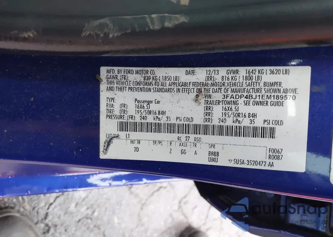 3FADP4BJ1EM189570: 44108805