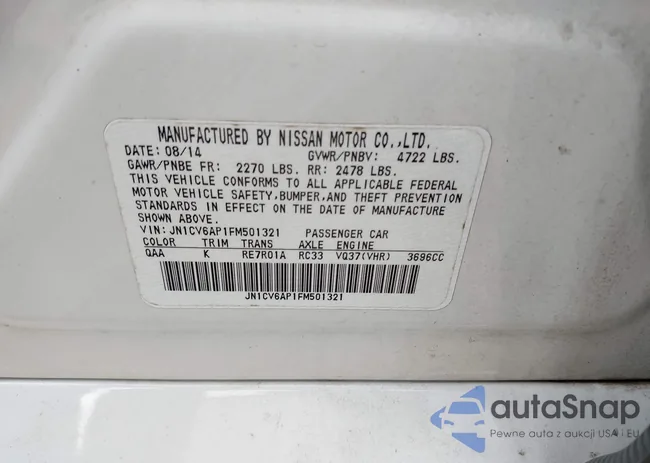 JN1CV6AP1FM501321: 44109056