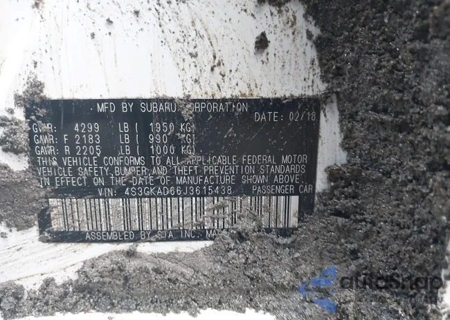 4S3GKAD66J3615438: 44108215