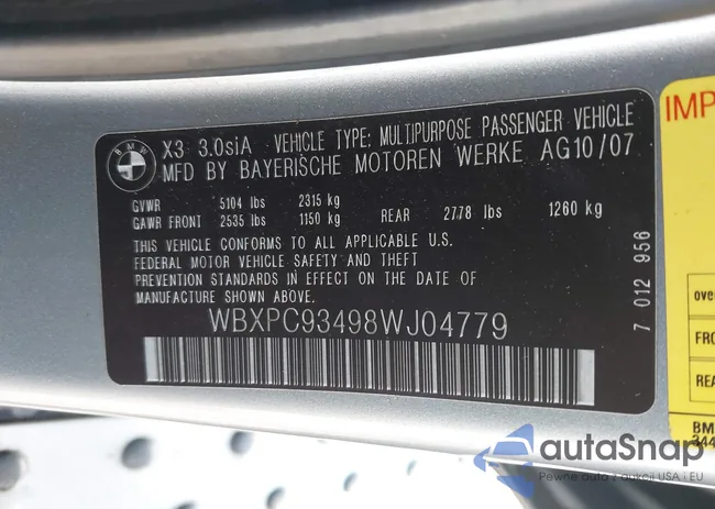 WBXPC93498WJ04779: 44108335