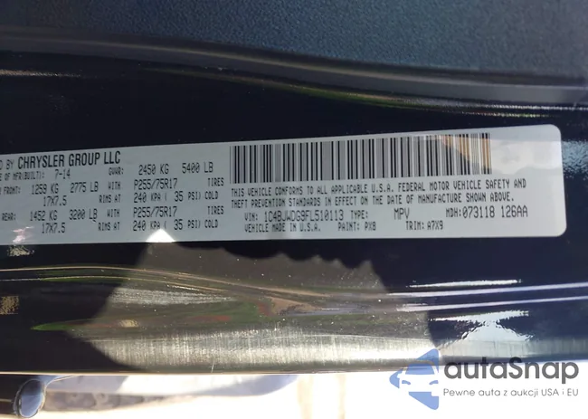 1C4BJWDG9FL510113: 44108444