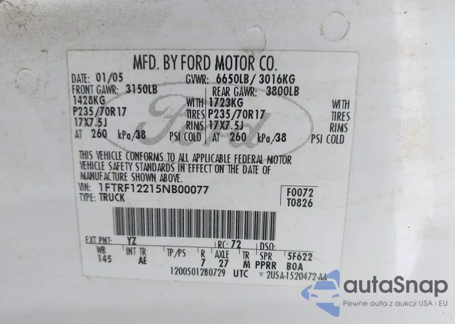 1FTRF12215NB00077: 44108459