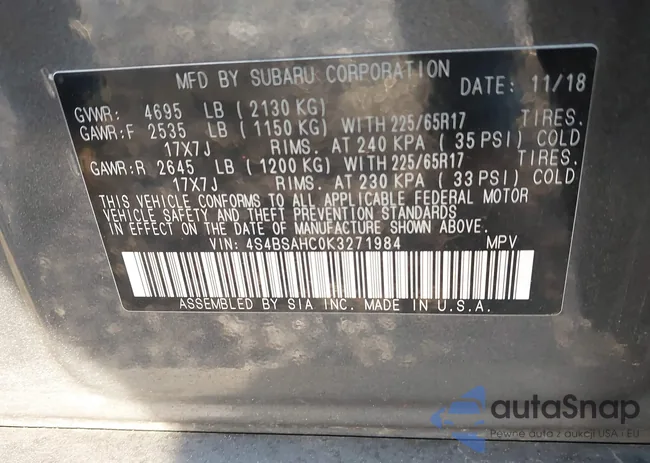 4S4BSAHC0K3271984: 44108471