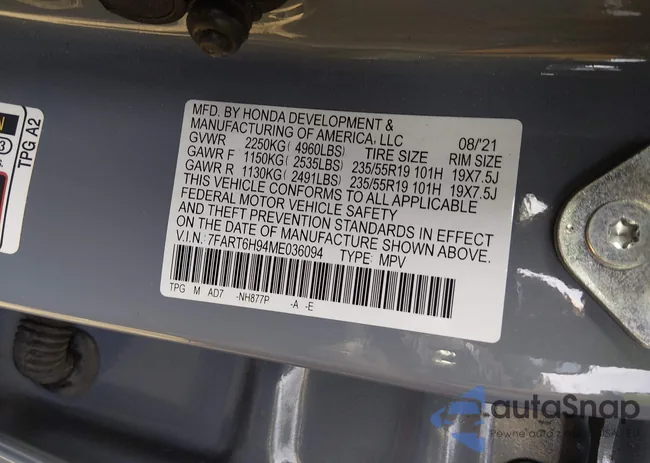 7FART6H94ME036094: 44109697