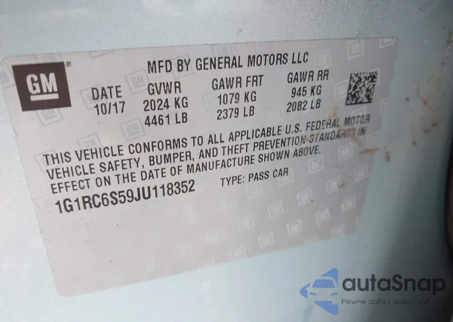 1G1RC6S59JU118352: 44109712