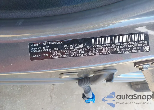 ZASPATCW8R3055311: 44109798