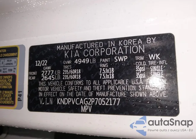 KNDPVCAG2P7052177: 44109862