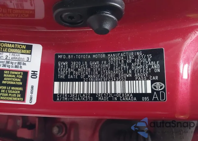 2T1BURHE9FC343552: 44109896