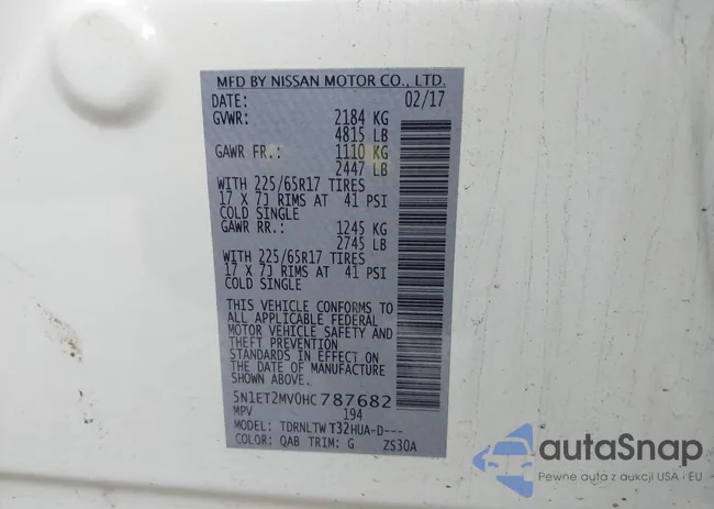 5N1ET2MV0HC787682: 44109926