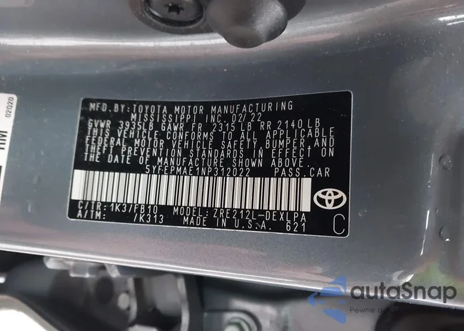 5YFEPMAE1NP312022: 44110010