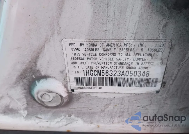 1HGCM56323A050348: 44110014