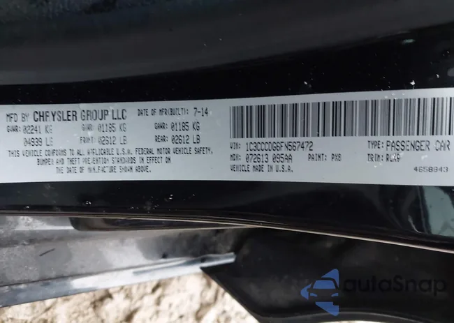 1C3CCCDG6FN567472: 44110031