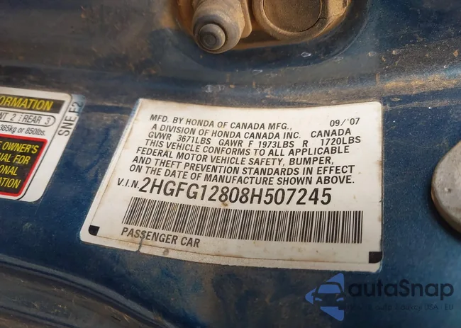 2HGFG12808H507245: 44110044